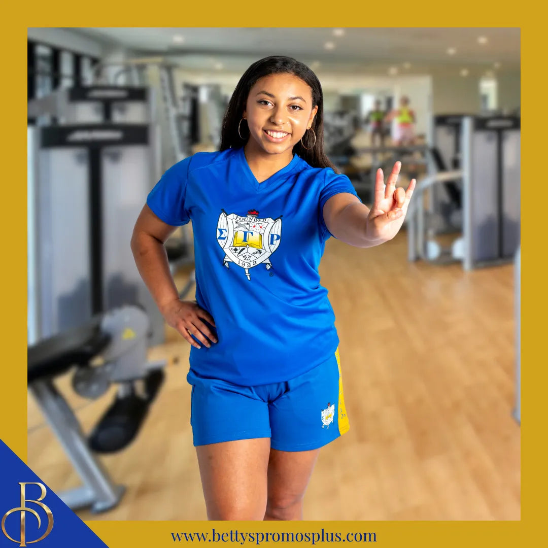 Sigma Gamma Rho ΣΓΡ Performance Shorts-Sigma Gamma Rho Paraphernalia-Sigma Gamma Rho Shorts-Betty's Promos Plus
