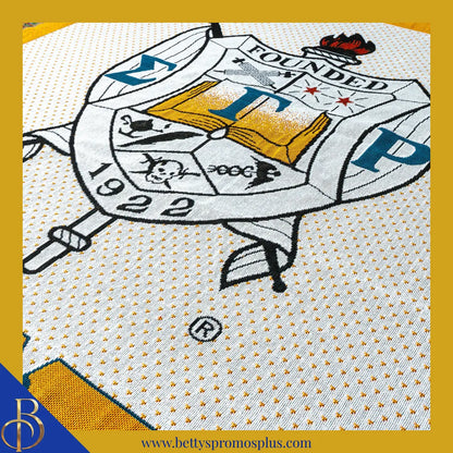 Sigma Gamma Rho ΣΓΡ Shield Afghan Throw Blanket-Sigma Gamma Rho Paraphernalia-Sigma Gamma Rho Blanket-Betty's Promos Plus
