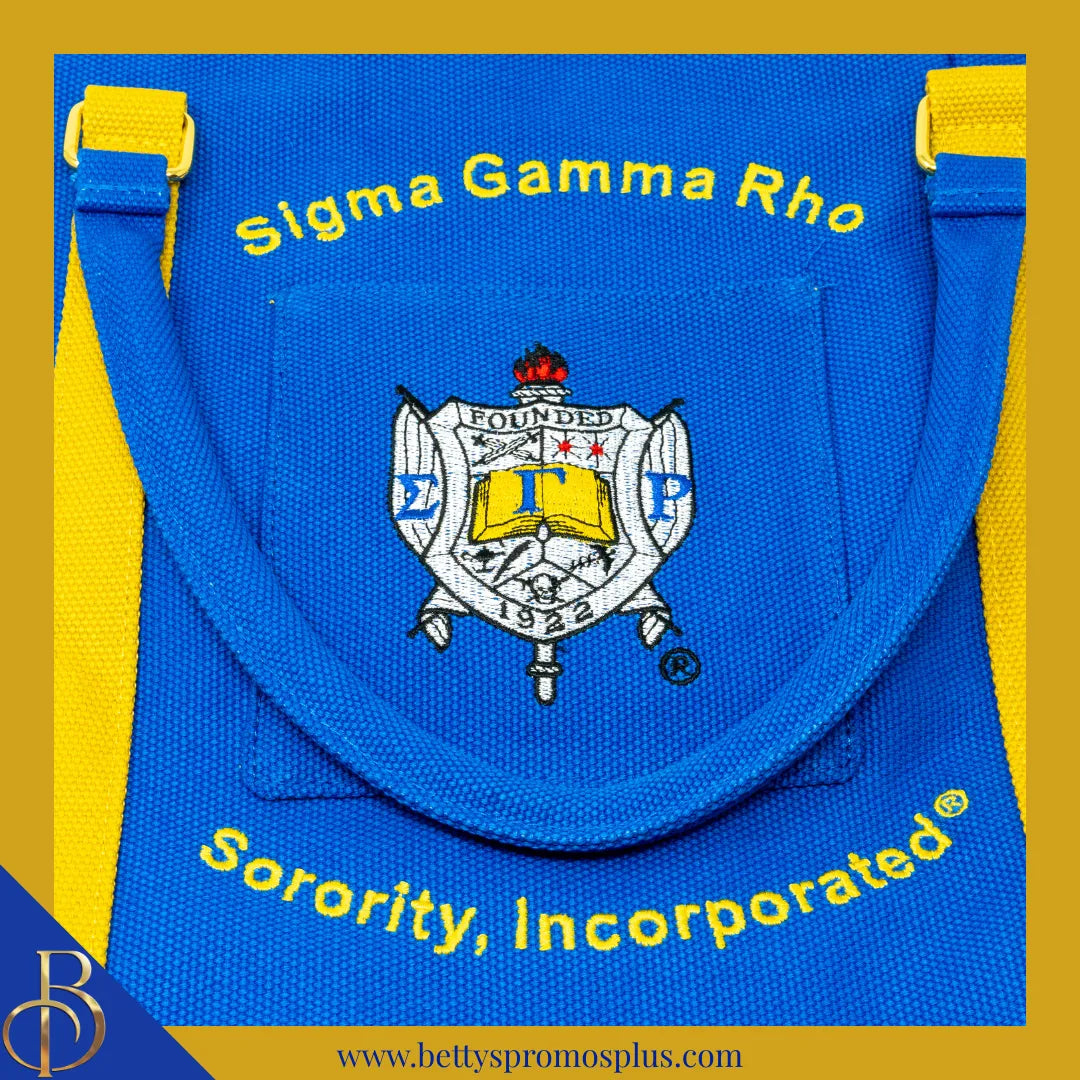 Sigma Gamma Rho ΣΓΡ Shield Heavy Duty Canvas Tote Bag-Sigma Gamma Rho Paraphernalia-Sigma Gamma Rho Tote Bags-Betty's Promos Plus
