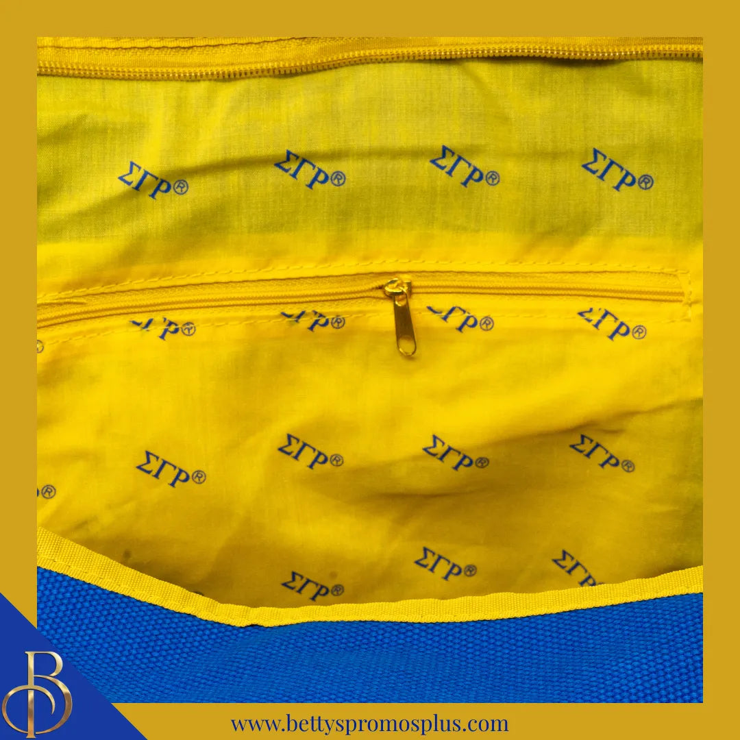 Sigma Gamma Rho ΣΓΡ Shield Heavy Duty Canvas Tote Bag-Sigma Gamma Rho Paraphernalia-Sigma Gamma Rho Tote Bags-Betty's Promos Plus