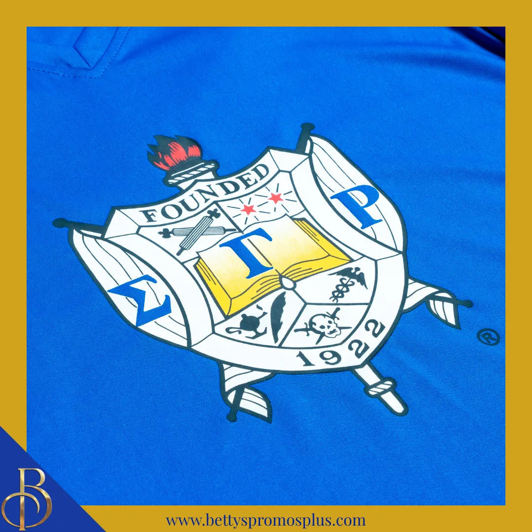 Sigma Gamma Rho ΣΓΡ Shield Performance Moisture Wicking Screen Printed Workout T-Shirt-Sigma Gamma Rho Paraphernalia-Sigma Gamma Rho T-Shirts-Betty's Promos Plus