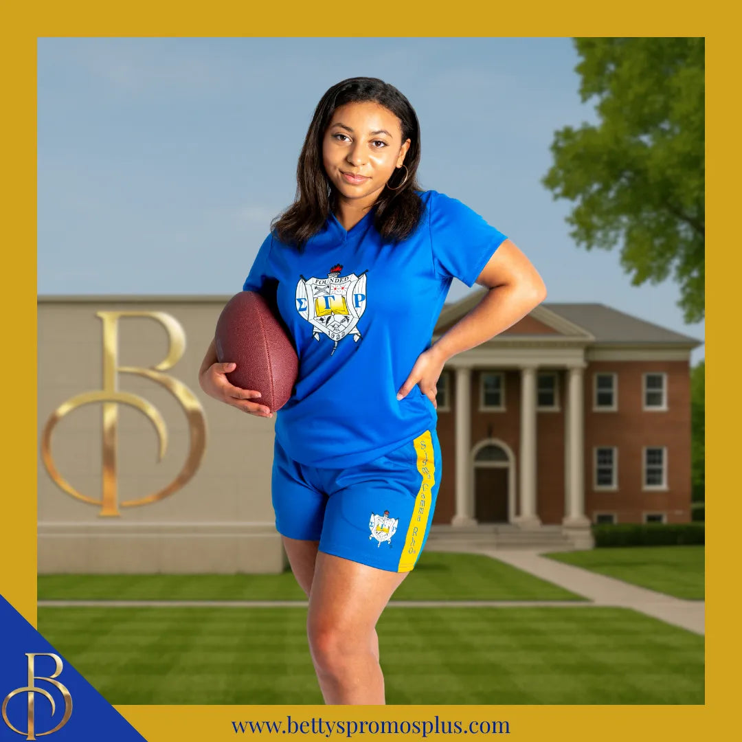 Sigma Gamma Rho ΣΓΡ Shield Performance Moisture Wicking Screen Printed Workout T-Shirt-Sigma Gamma Rho Paraphernalia-Sigma Gamma Rho T-Shirts-Betty's Promos Plus