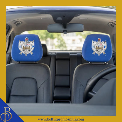 Sigma Gamma Rho ΣΓΡ Shield with Greek Letters Car Seat Headrest Cover-Sigma Gamma Rho Paraphernalia-Sigma Gamma Rho Headrest Cover-Betty's Promos Plus