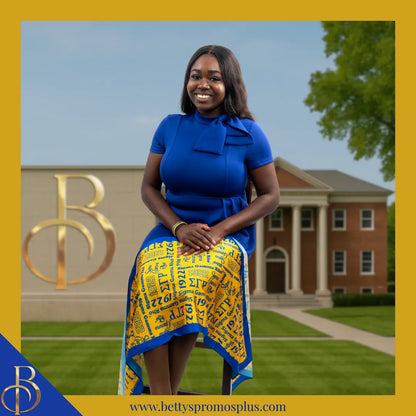 Sigma Gamma Rho ΣΓΡ Signature Scarf-Sigma Gamma Rho Paraphernalia-Sigma Gamma Rho Scarf-Betty's Promos Plus