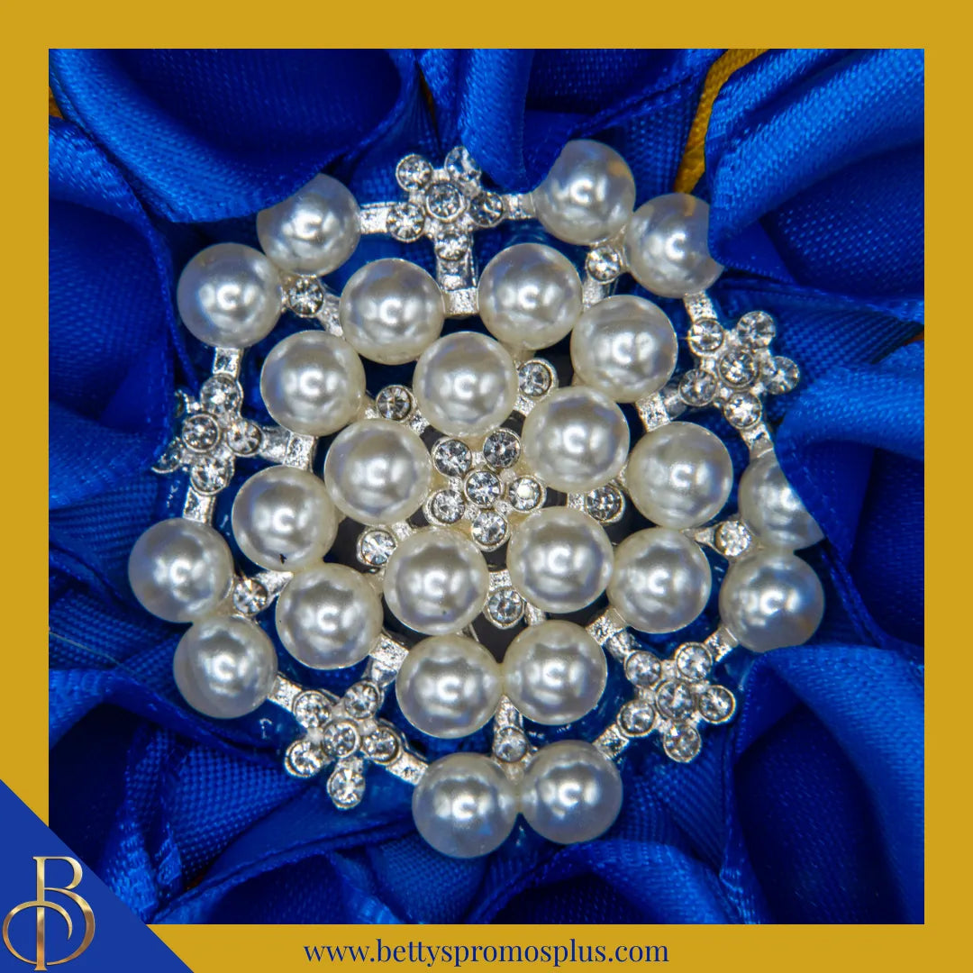 Sigma Gamma Rho ΣΓΡ Silk Flower Brooch-Sigma Gamma Rho Paraphernalia-Sigma Gamma Rho Lapel Pin-Betty's Promos Plus