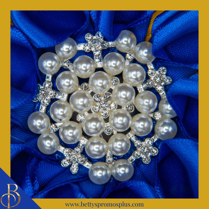 Sigma Gamma Rho ΣΓΡ Silk Flower Brooch-Sigma Gamma Rho Paraphernalia-Sigma Gamma Rho Lapel Pin-Betty's Promos Plus