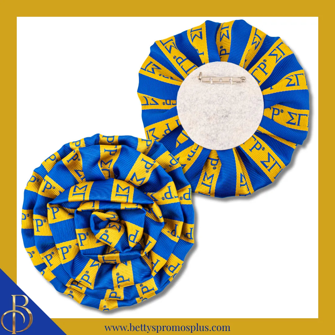Sigma Gamma Rho ΣΓΡ Silk Flower Lapel Pin-Sigma Gamma Rho Paraphernalia-Sigma Gamma Rho Lapel Pin-Betty's Promos Plus