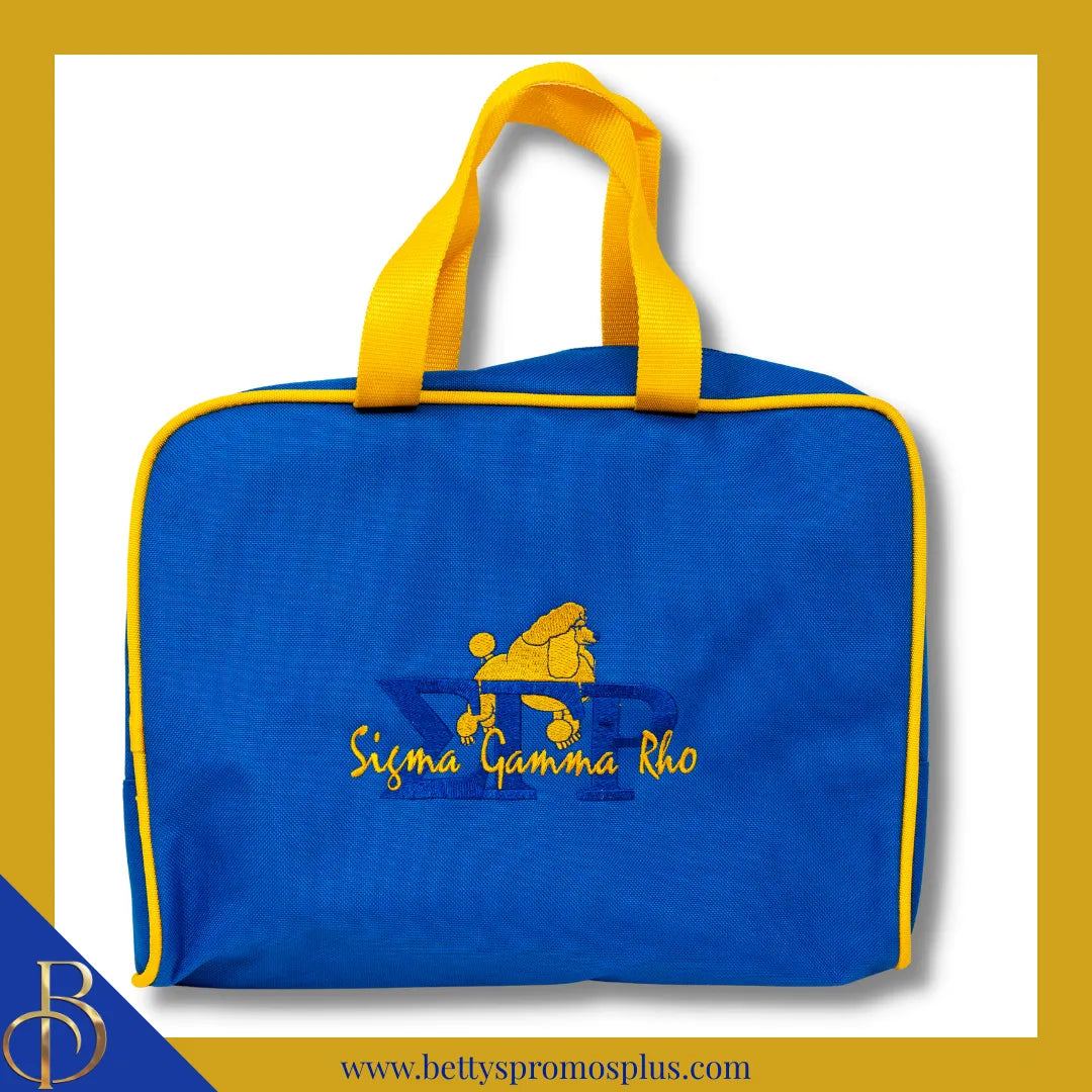 Sigma Gamma Rho ΣΓΡ Toiletry Bag Set of 3 Makeup Travel Kit Bathroom and Luggage Organizer-Sigma Gamma Rho Paraphernalia-Sigma Gamma Rho Cosmetic Case-Betty's Promos Plus