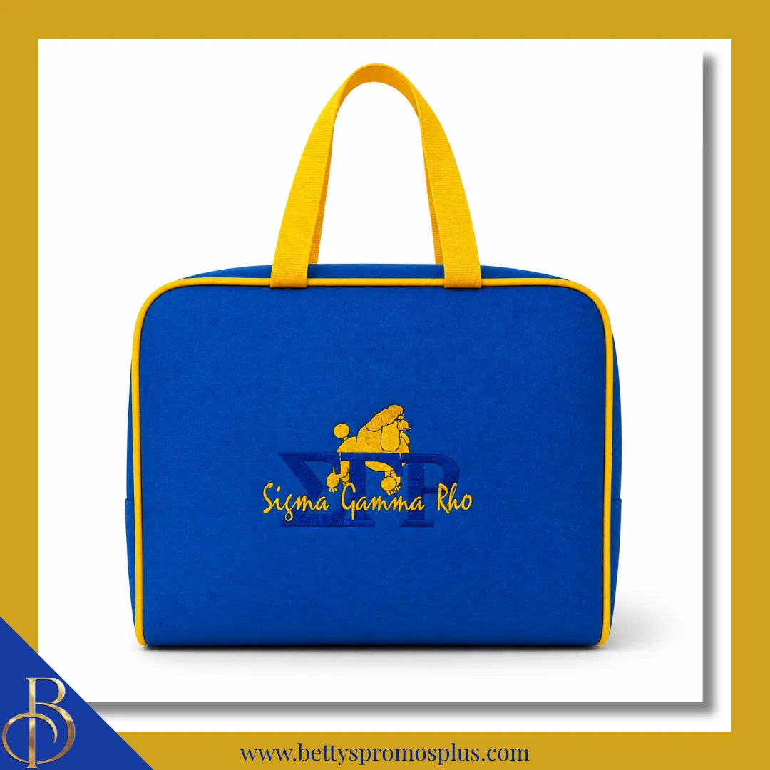 Sigma Gamma Rho ΣΓΡ Toiletry Bag Set of 3 Makeup Travel Kit Bathroom and Luggage Organizer-Sigma Gamma Rho Paraphernalia-Sigma Gamma Rho Cosmetic Case-Betty's Promos Plus