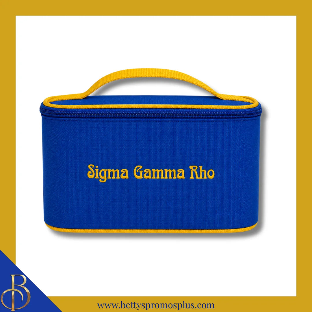 Sigma Gamma Rho ΣΓΡ Toiletry Bag Set of 3 Makeup Travel Kit Bathroom and Luggage Organizer-Sigma Gamma Rho Paraphernalia-Sigma Gamma Rho Cosmetic Case-Betty's Promos Plus