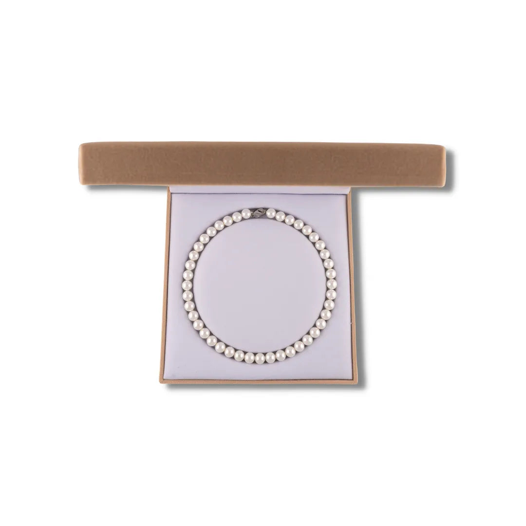 White Pearl Necklace with "My Pearls" Jewelry Box-Greek Paraphernalia-Greek Necklace-Betty's Promos Plus