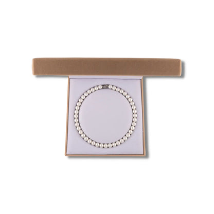 White Pearl Necklace with "My Pearls" Jewelry Box-Greek Paraphernalia-Greek Necklace-Betty's Promos Plus