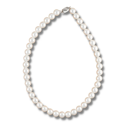 White Pearl Necklace with "My Pearls" Jewelry Box-White-Greek Paraphernalia-Greek Necklace-Betty's Promos Plus