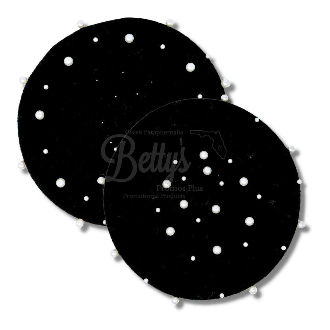 Wool French Style Beret with Pearls- Paraphernalia- Beret-Betty's Promos Plus