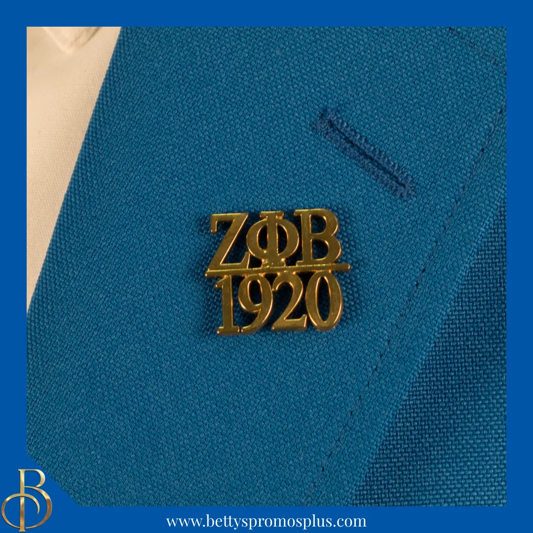 Zeta Phi Beta ΖΦΒ 1920 Greek Lapel Pin-Zeta Phi Beta Paraphernalia-Zeta Phi Beta Lapel Pin-Betty's Promos Plus