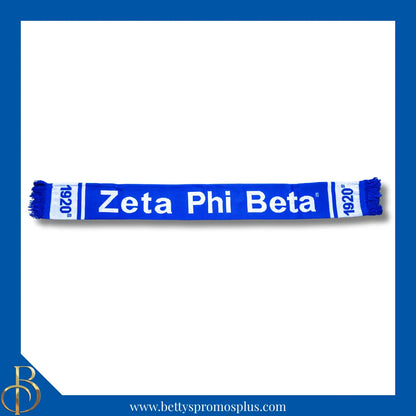 Zeta Phi Beta ΖΦΒ 1920 Sorority Knit Scarf-Zeta Phi Beta Paraphernalia-Zeta Phi Beta Scarf-Betty's Promos Plus