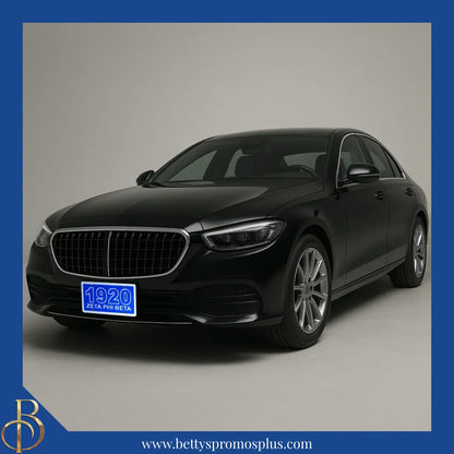 Zeta Phi Beta ΖΦΒ 1920 with Zeta Phi Beta Laser Engraved Mirrored Acrylic Auto Tag License Plate-Zeta Phi Beta Paraphernalia-Zeta Phi Beta Auto Tag-Betty's Promos Plus