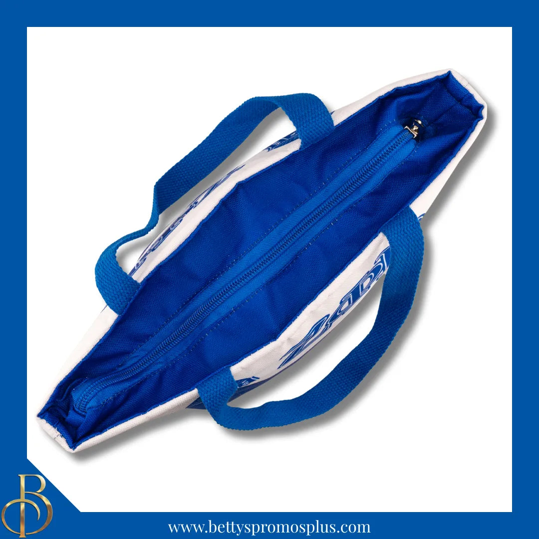 Zeta Phi Beta ΖΦΒ 2-Tone Insulated Lunch Bag with Handle-Zeta Phi Beta Paraphernalia-Zeta Phi Beta Lunch Bags-Betty's Promos Plus