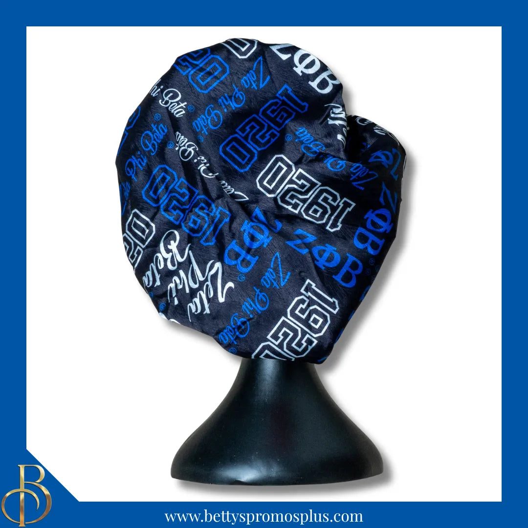 Zeta Phi Beta ΖΦΒ Bonnet-Black-Zeta Phi Beta Paraphernalia-Zeta Phi Beta Bonnet-Betty's Promos Plus
