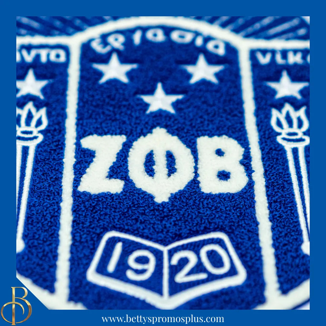 Zeta Phi Beta ΖΦΒ Chenille Shield Embroidery Patch-Zeta Phi Beta Paraphernalia-Zeta Phi Beta Patch-Betty's Promos Plus