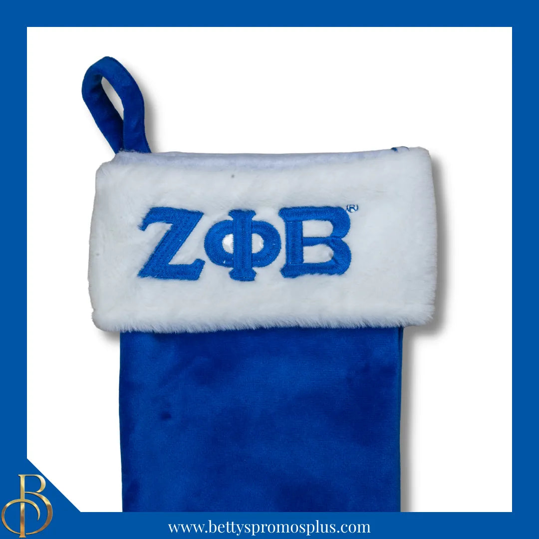 Zeta Phi Beta ΖΦΒ Christmas Stocking-Zeta Phi Beta Paraphernalia-Zeta Phi Beta Christmas Stocking-Betty's Promos Plus