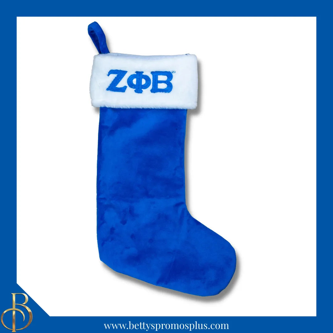 Zeta Phi Beta ΖΦΒ Christmas Stocking-Zeta Phi Beta Paraphernalia-Zeta Phi Beta Christmas Stocking-Betty's Promos Plus