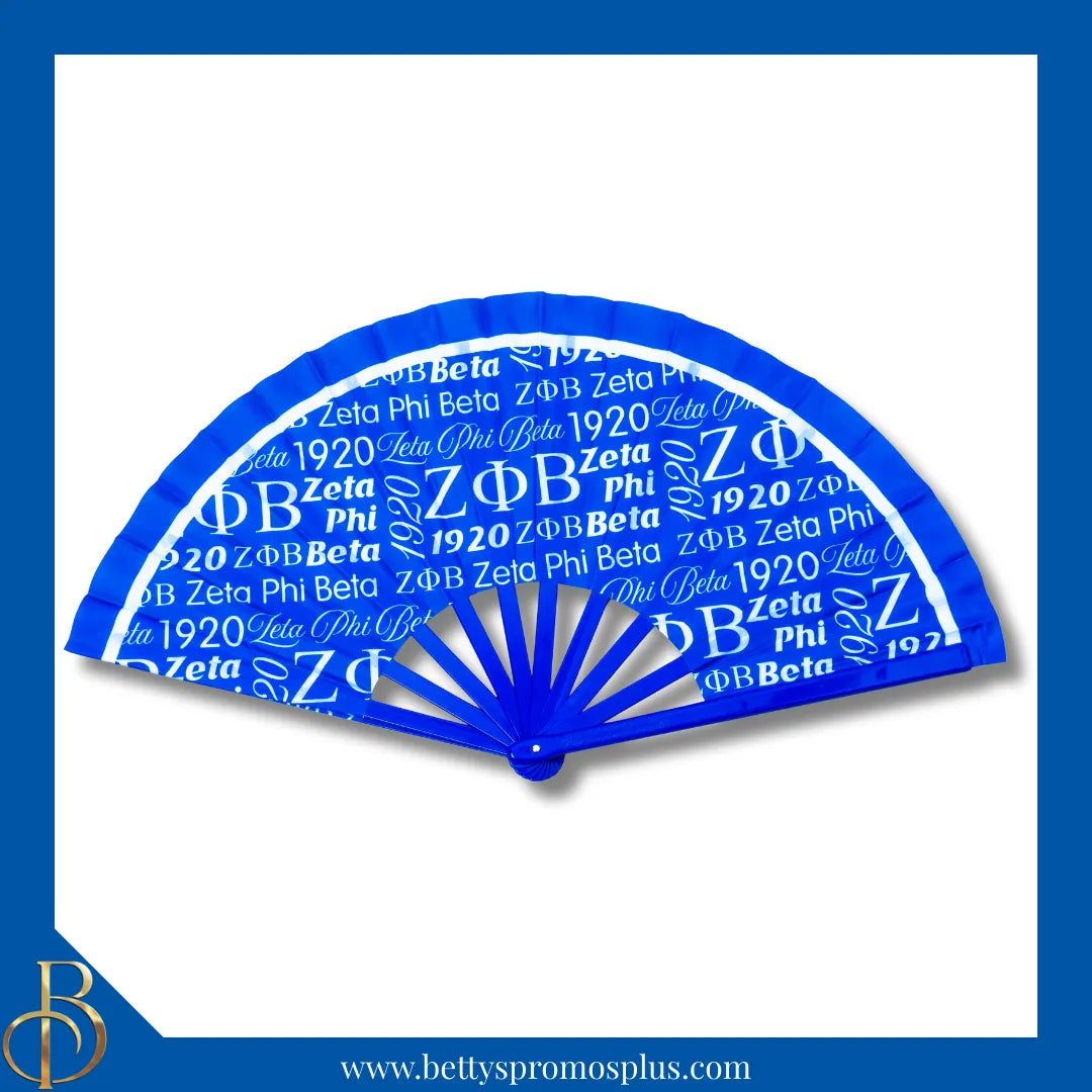Zeta Phi Beta ΖΦΒ Clacking Accordion Handheld Fan-Zeta Phi Beta Paraphernalia-Zeta Phi Beta Fan-Betty's Promos Plus