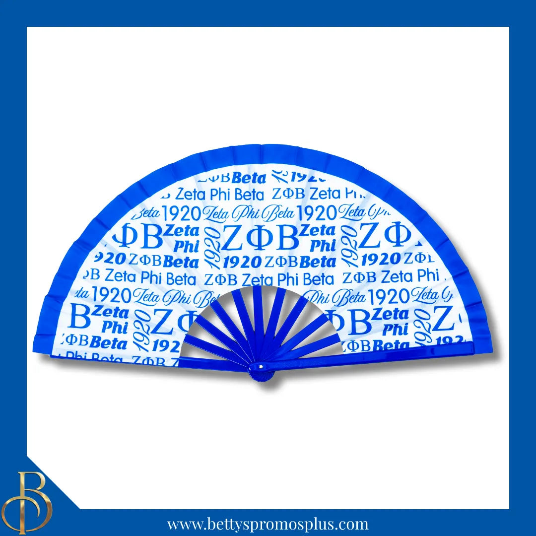 Zeta Phi Beta ΖΦΒ Clacking Accordion Handheld Fan-Zeta Phi Beta Paraphernalia-Zeta Phi Beta Fan-Betty's Promos Plus