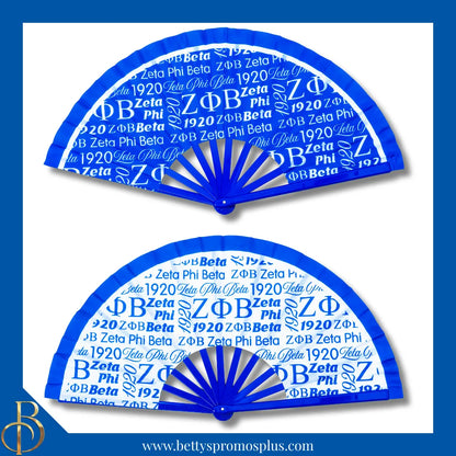 Zeta Phi Beta ΖΦΒ Clacking Accordion Handheld Fan-Zeta Phi Beta Paraphernalia-Zeta Phi Beta Fan-Betty's Promos Plus