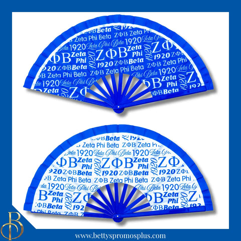 Zeta Phi Beta ΖΦΒ Clacking Accordion Handheld Fan-Zeta Phi Beta Paraphernalia-Zeta Phi Beta Fan-Betty's Promos Plus