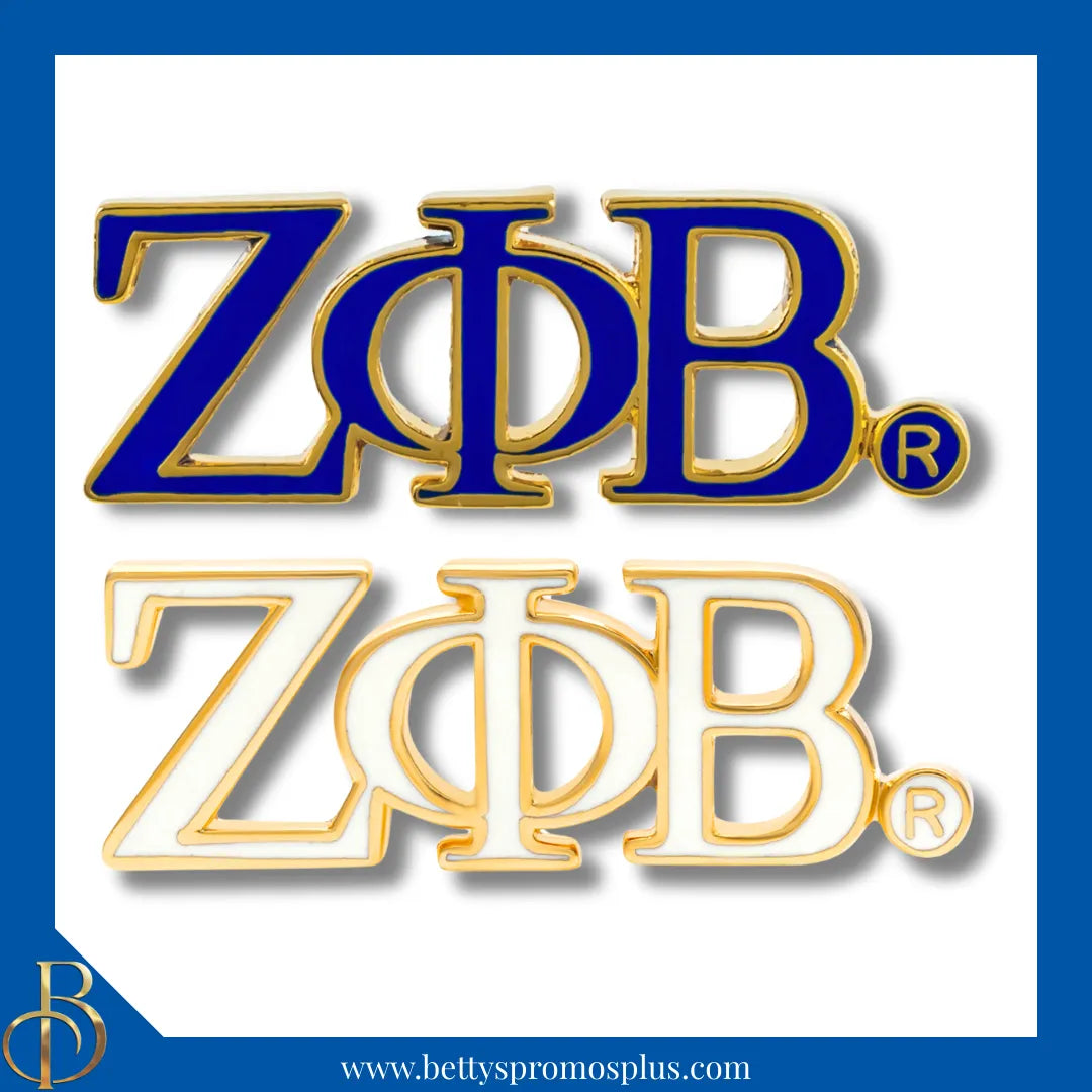 Zeta Phi Beta ΖΦΒ Color Greek Letters Sorority Lapel Pin-Zeta Phi Beta Paraphernalia-Zeta Phi Beta Lapel Pin-Betty's Promos Plus
