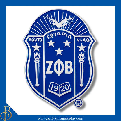Zeta Phi Beta ΖΦΒ Die Cut Auto Decal-Shield-Zeta Phi Beta Paraphernalia-Zeta Phi Beta Auto Decal-Betty's Promos Plus