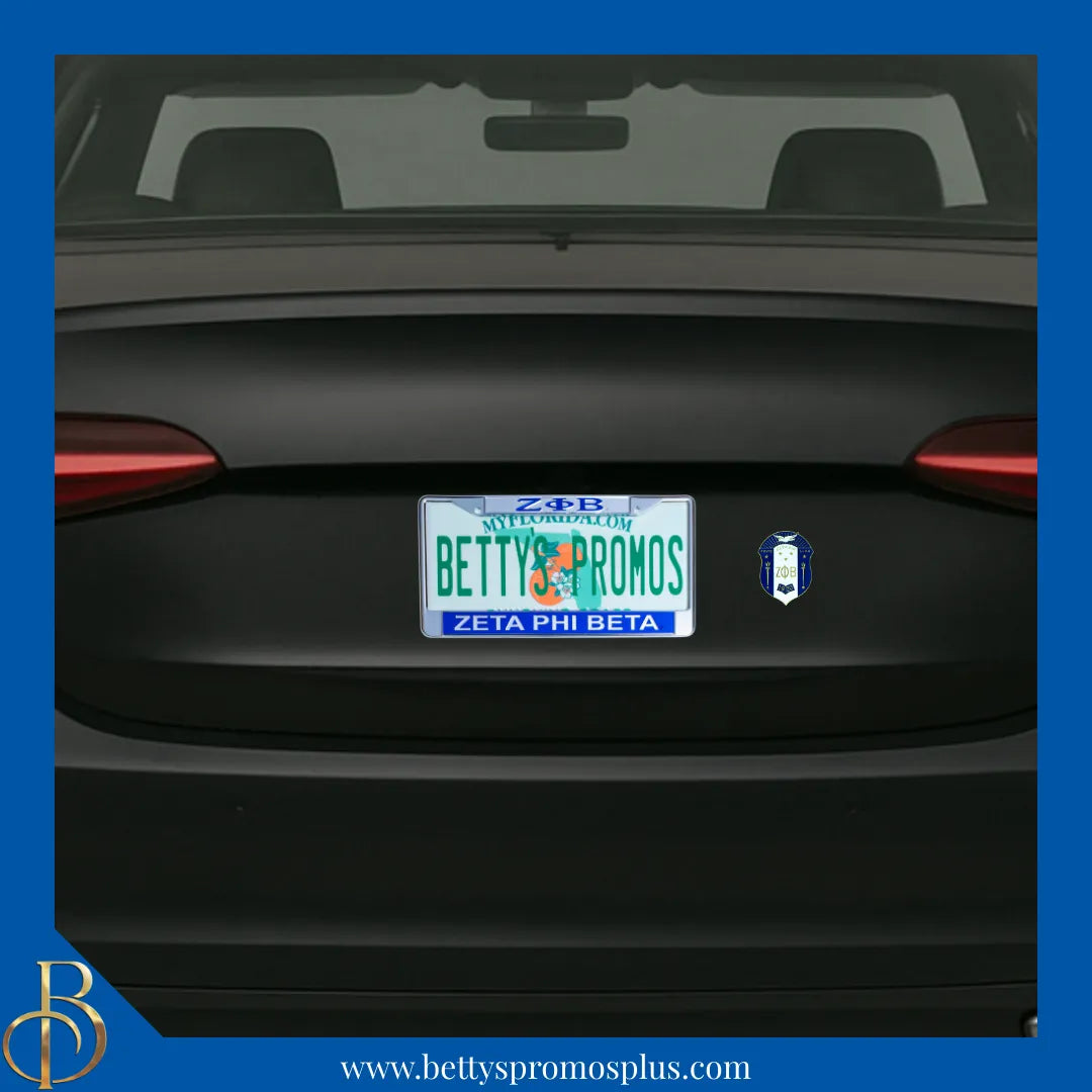Zeta Phi Beta ΖΦΒ Die Cut Auto Decal-Zeta Phi Beta Paraphernalia-Zeta Phi Beta Auto Decal-Betty's Promos Plus