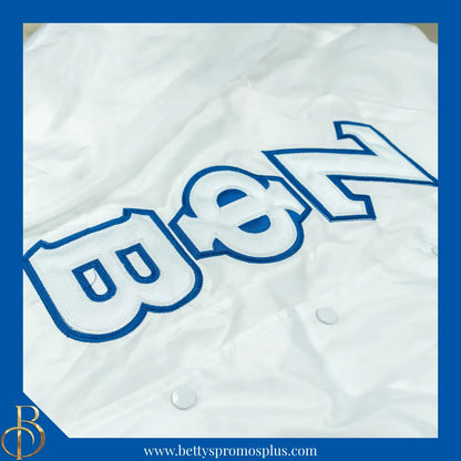 Zeta Phi Beta ΖΦΒ Double-Stitched Embroidered Windbreaker Line Jacket-Zeta Phi Beta Paraphernalia-Zeta Phi Beta Line Jacket-Betty's Promos Plus