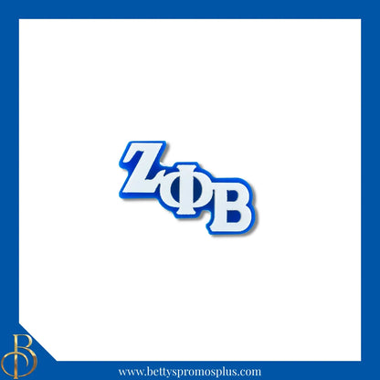 Zeta Phi Beta ΖΦΒ Greek Letters Acrylic Lapel Pin-Blue-Small-Zeta Phi Beta Paraphernalia-Zeta Phi Beta Lapel Pin-Betty's Promos Plus