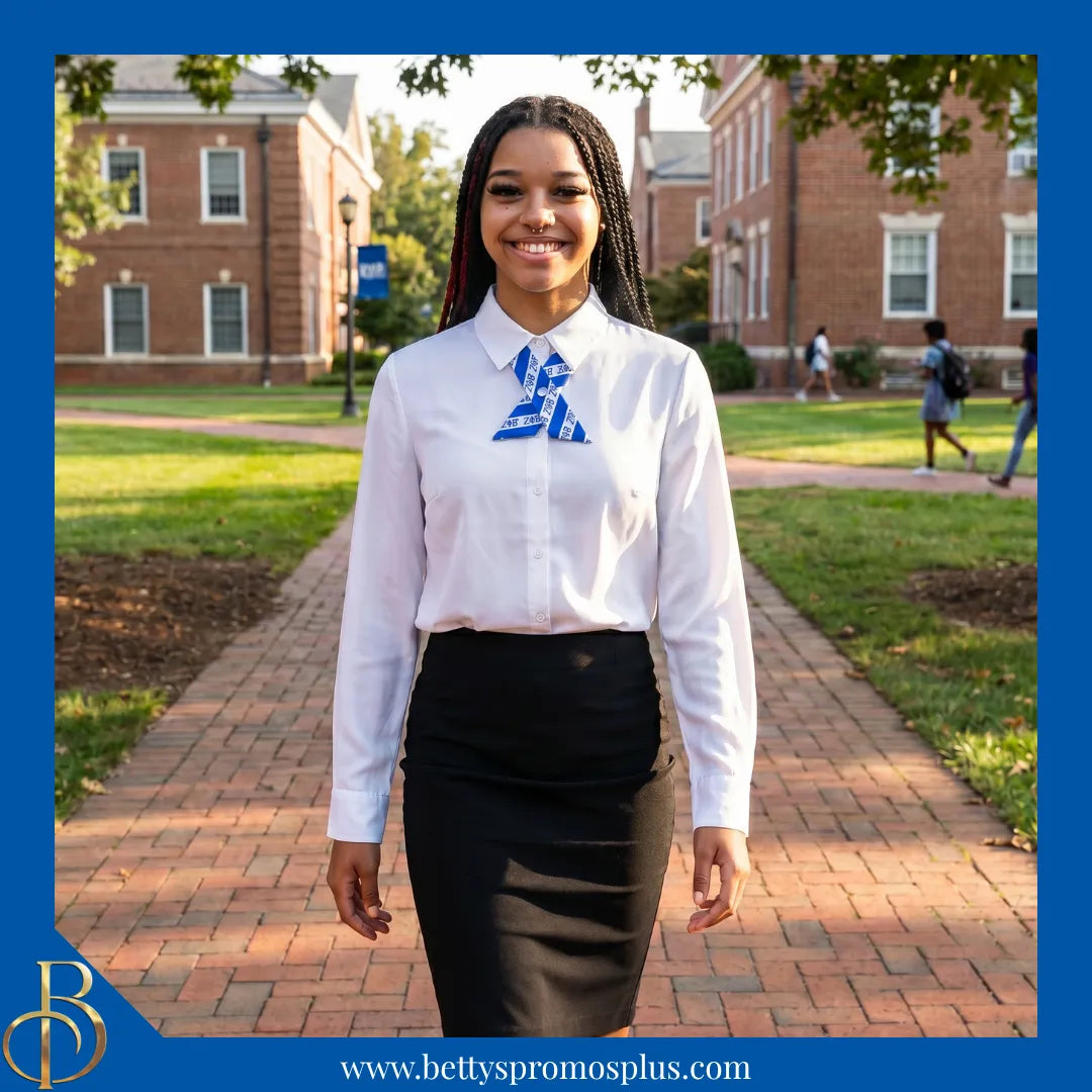Zeta Phi Beta ΖΦΒ Greek Letters Crossover Bow Tie-Zeta Phi Beta Paraphernalia-Zeta Phi Beta Bow Tie-Betty's Promos Plus