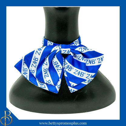 Zeta Phi Beta ΖΦΒ Greek Letters Floppy Bowtie-Zeta Phi Beta Paraphernalia-Zeta Phi Beta Bow Tie-Betty's Promos Plus