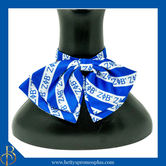 Zeta Phi Beta ΖΦΒ Greek Letters Floppy Bowtie-Zeta Phi Beta Paraphernalia-Zeta Phi Beta Bow Tie-Betty's Promos Plus