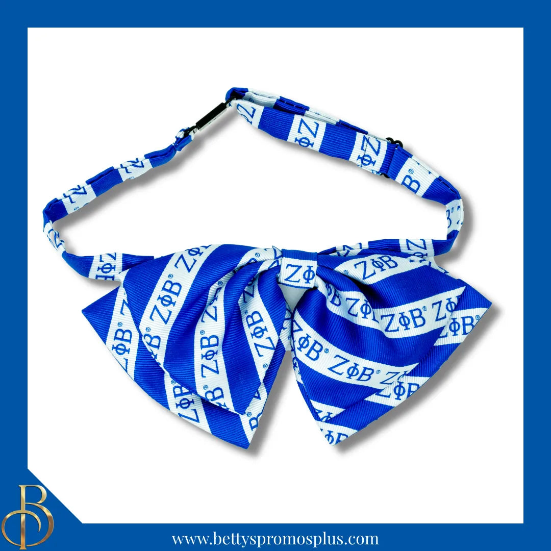 Zeta Phi Beta ΖΦΒ Greek Letters Floppy Bowtie-Zeta Phi Beta Paraphernalia-Zeta Phi Beta Bow Tie-Betty's Promos Plus