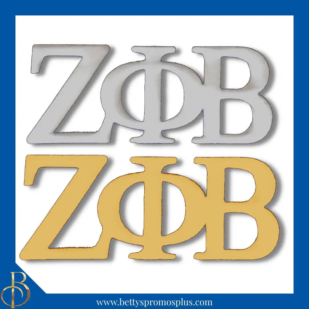 Zeta Phi Beta ΖΦΒ Greek Letters Lapel Pin-Zeta Phi Beta Paraphernalia-Zeta Phi Beta Lapel Pin-Betty's Promos Plus