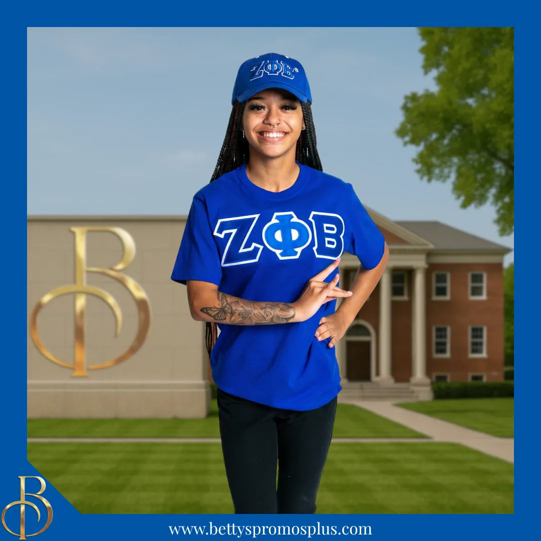 Zeta Phi Beta ΖΦΒ Greek Letters Mesh Flex Fit Embroidered Hat-Zeta Phi Beta Paraphernalia-Zeta Phi Beta Hats-Betty's Promos Plus