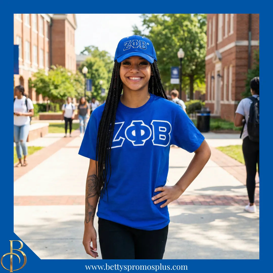 Zeta Phi Beta ΖΦΒ Greek Letters Mesh Flex Fit Embroidered Hat-Zeta Phi Beta Paraphernalia-Zeta Phi Beta Hats-Betty's Promos Plus