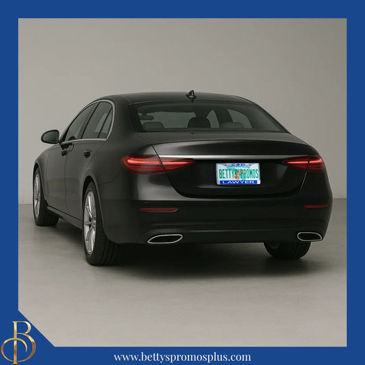 Zeta Phi Beta ΖΦΒ Lawyer Chrome Laser Engraved Mirrored Acrylic Auto Tag License Plate Frame-Zeta Phi Beta Paraphernalia-Zeta Phi Beta Auto Tag Frame-Betty's Promos Plus