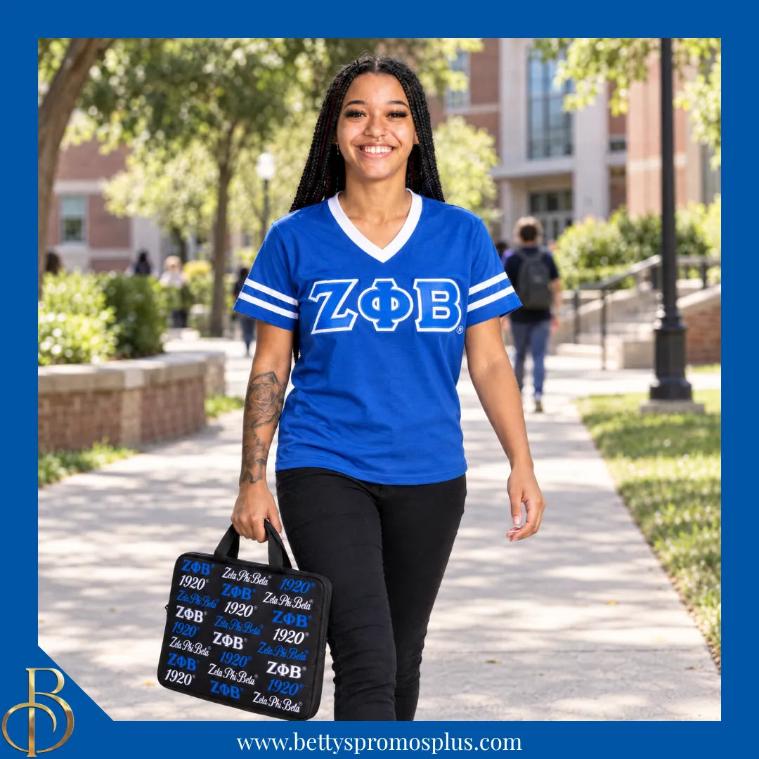 Zeta Phi Beta ΖΦΒ Neoprene Laptop Sleeve-Zeta Phi Beta Paraphernalia-Zeta Phi Beta Bags/Purses-Betty's Promos Plus