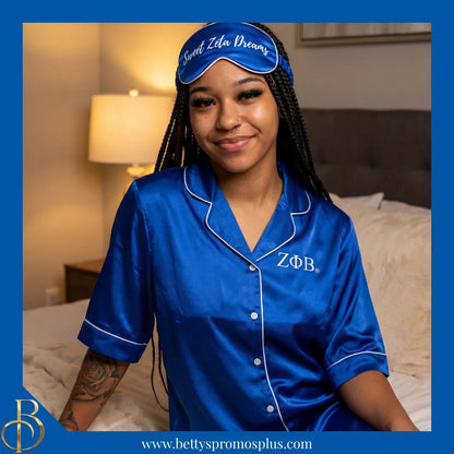 Zeta Phi Beta ΖΦΒ Nightshirt Pajama Night Shirt Gown-Zeta Phi Beta Paraphernalia-Zeta Phi Beta Pajamas-Betty's Promos Plus