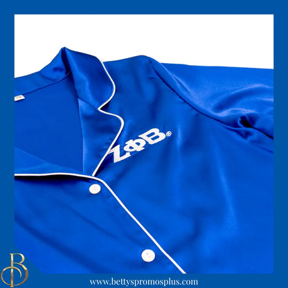 Zeta Phi Beta ΖΦΒ Nightshirt Pajama Night Shirt Gown-Zeta Phi Beta Paraphernalia-Zeta Phi Beta Pajamas-Betty's Promos Plus