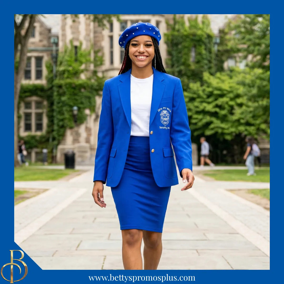 Zeta Phi Beta ΖΦΒ Pearl Beret Wool Tam-Zeta Phi Beta Paraphernalia-Zeta Phi Beta Beret-Betty's Promos Plus