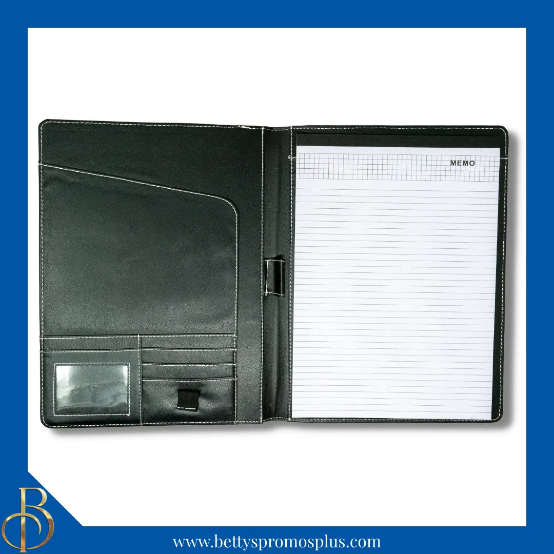 Zeta Phi Beta ΖΦΒ Shield Business Padfolio Portfolio with Legal Pad-Zeta Phi Beta Paraphernalia-Zeta Phi Beta Padfolio-Betty's Promos Plus