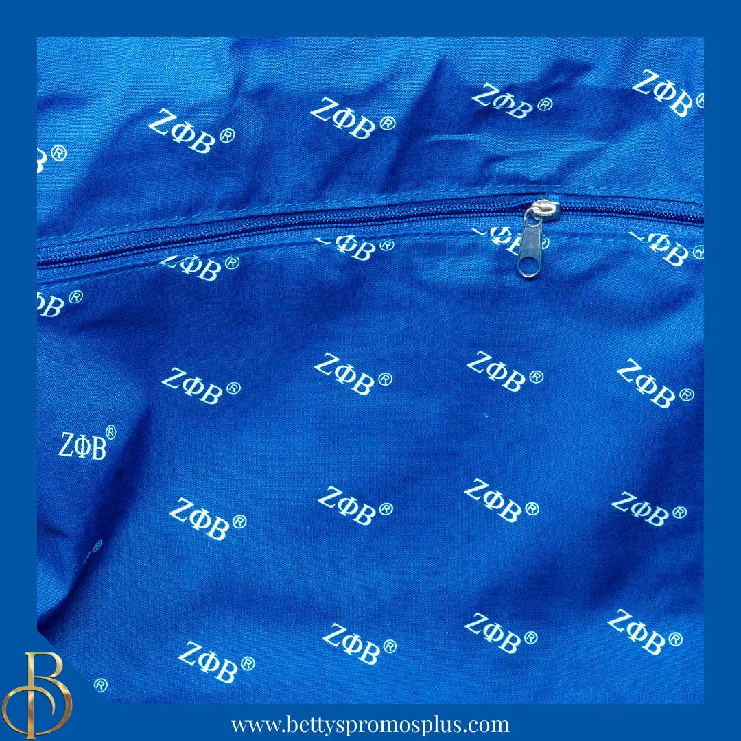 Zeta Phi Beta ΖΦΒ Shield Heavy Duty Canvas Tote Bag-Zeta Phi Beta Paraphernalia-Zeta Phi Beta Tote Bags-Betty's Promos Plus