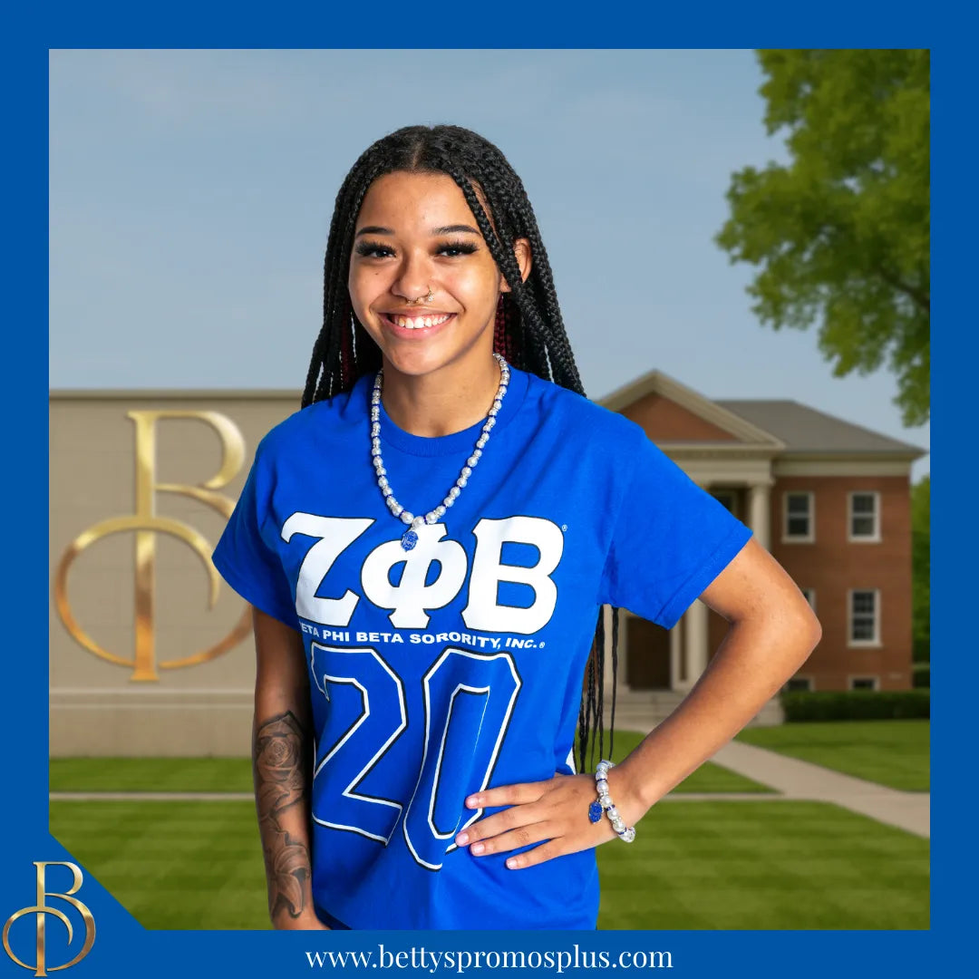 Zeta Phi Beta ΖΦΒ Shield Pearl Necklace with Rhinestone Spacers-Zeta Phi Beta Paraphernalia-Zeta Phi Beta Necklace-Betty's Promos Plus